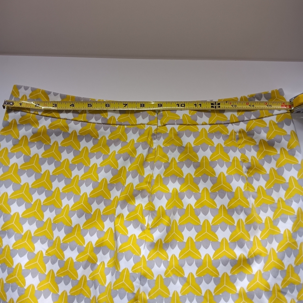 Banana Republic Skirt Milly Collection Chili Powder Green Print - Picture 7 of 10